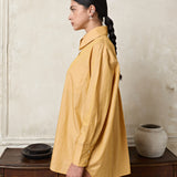 #Shirt Mustard with White