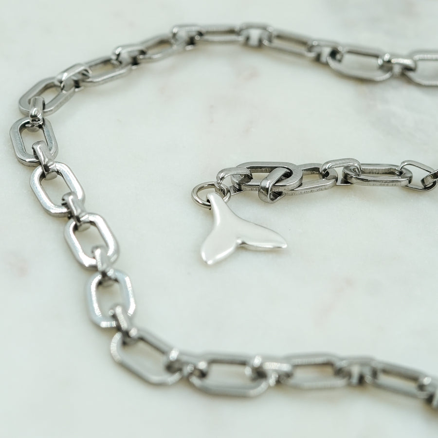 #Peel Necklace Silver