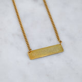 #Na se prosexeis gold necklace
