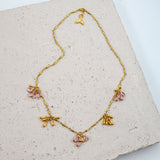 #Laxtara Necklace Pink