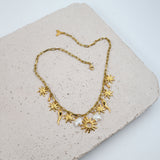 #Sun Necklace Gold