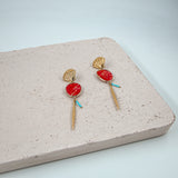 #Natasa Earrings Red