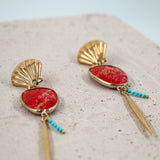 #Natasa Earrings Red