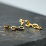 #Mira Gold Earrings