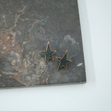 #Star Black Earrings