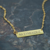 #Nasunexizeis Necklace Gold