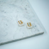#Porto Earrings White