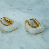 #Porto Earrings White