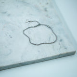 #Lora Anklet Silver