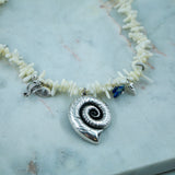 #Shrimp Necklace Silver