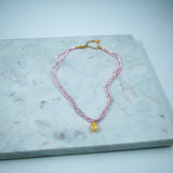 #Shell Necklace Pink