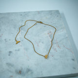 #August Necklace Gold