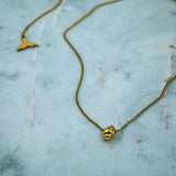 #August Necklace Gold