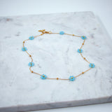 #Poros Blue Necklace