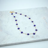 #Poros Necklace Blue