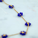 #Poros Necklace Blue