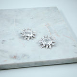 #Sun Earrings Silver