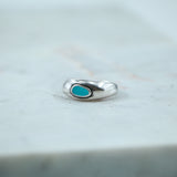 #Blue Ring Silver