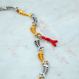 #Fish Necklace Double