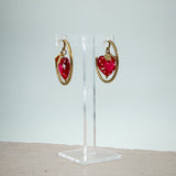 #Aria Earrings Heart Gold