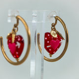 #Aria Earrings Heart Gold