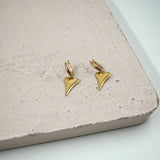 #Heart Earrings Gold