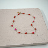#Amelia Necklace Red