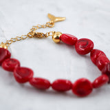 #Burgundy Bracelet