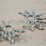 #Sun Earrings Silver