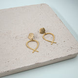 #Fish Earrings Gold