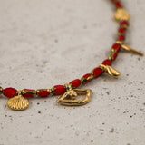 #Koita Necklace Red