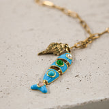 #Aqua Necklace