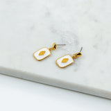 #Ice cream white Earrings