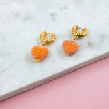 #Zucchero orange Earrings