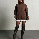 #Brown Hoodie