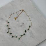 #Water Necklace Green