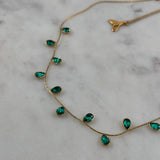 #Water Necklace Green